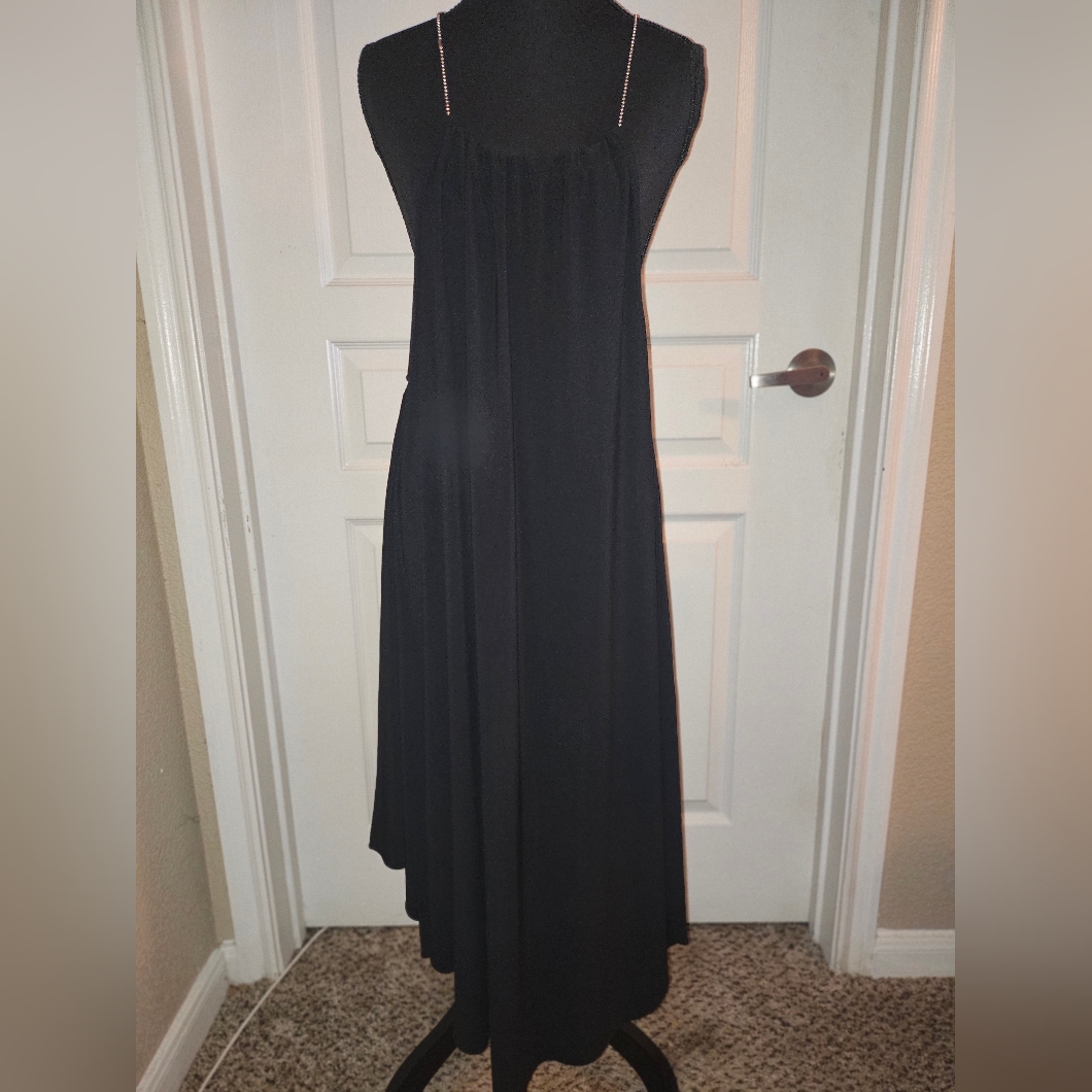 Chic Black Hankerchief Dress